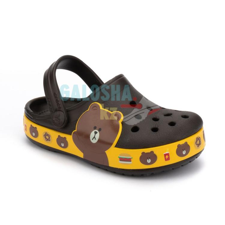 Детские коричневые сабо CROCS Kids’ Crocband™ LINE Friends Clog