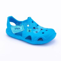 Голубые сандалии Crocs Kids Swift water Wave Sandal