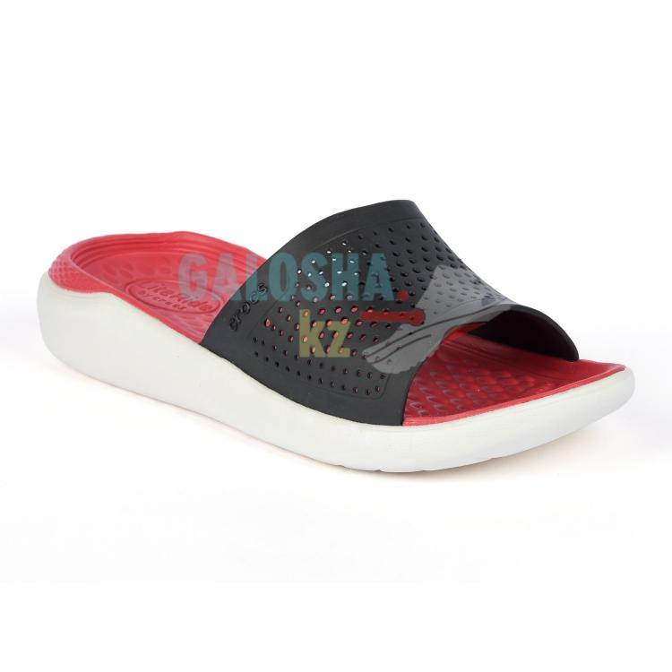 Черно красные шлепанцы CROCS LiteRide™ Slide