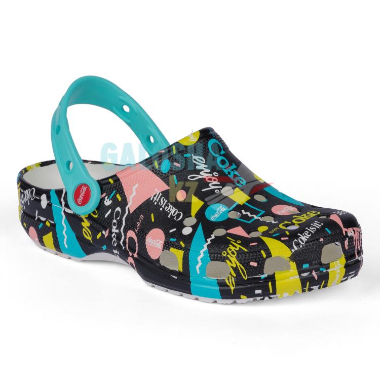 Черные Сабо Crocs Coca Cola X Classic  90s Clog