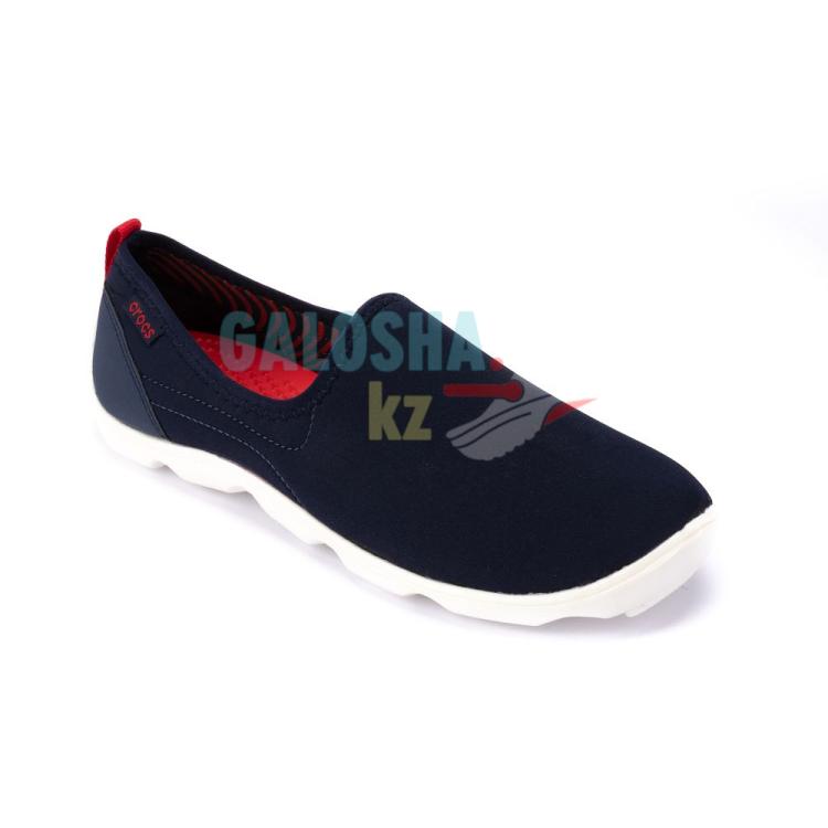 Женские темно синие кроссовки CROCS Duet Busy Day Skimmer Slip Ons For Women