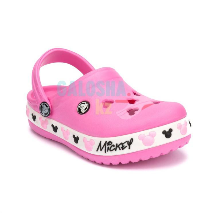 Детские сабо светло-розового цвета CROCS Kids’  Mickey Mouse Clog