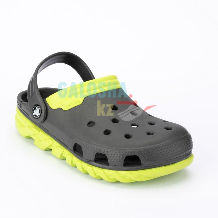 Графитово салатные сабо CROCS  Duet Clog