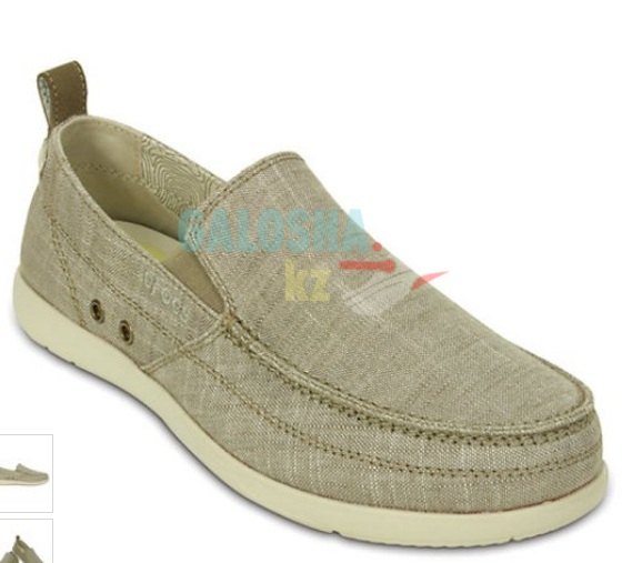 Мужские лоферы светлый хаки CROCS Men's Walu Chambray Loafer