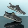 Мужские каралки черные  Crocs Men's Swiftwater Mesh Wave Sandal 