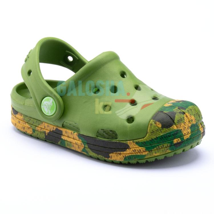 Детские зеленые-камуфляж сабо Crocs Kids' Bump It Clog Детские зеленые-камуфляж сабо Crocs Kids' Bump It Clog