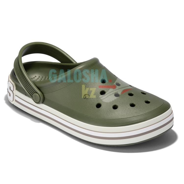 Армейский зеленый Crocs Off Court Logo Clog Férfi