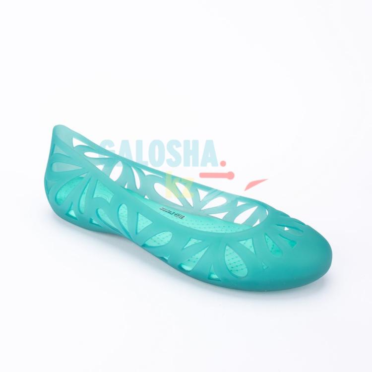 Бирюзовые балетки Crocs Women’s Adrina III Peep Toe Flat