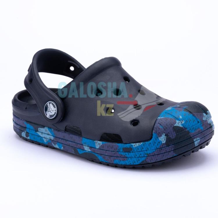 Детские камуфляж темно-синие сабо Crocs Kids' Bump It Clog Детские камуфляж темно-синие сабо Crocs Kids' Bump It Clog