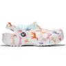 Белые Crocs Kids Classic Character Print Clog