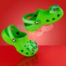 Зеленые Crocs Kids Classic I AM Dinosaur Clog