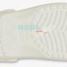 Белые сабо Crocs Classic Floral Cut Out Clog