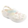 Белые сабо Crocs Classic Floral Cut Out Clog