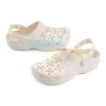 Белые сабо Crocs Classic Floral Cut Out Clog