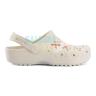 Белые сабо Crocs Classic Floral Cut Out Clog