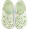 Мятные сабо Crocs Classic Floral Cut Out Clog