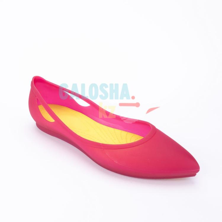 Женские балетки розового цвета CROCS Women’s Rio Flat Женские балетки розового цвета CROCS Women’s Rio Flat