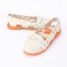 Женская обувь светло серая оранжевая CROCS Women's Beach Line Boat Shoe