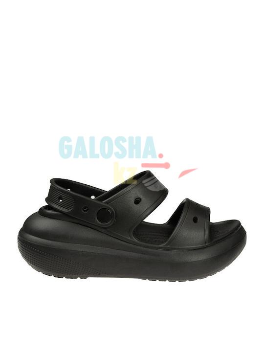 Черные Сандалии Crocs Classic Crush Slide  sandal