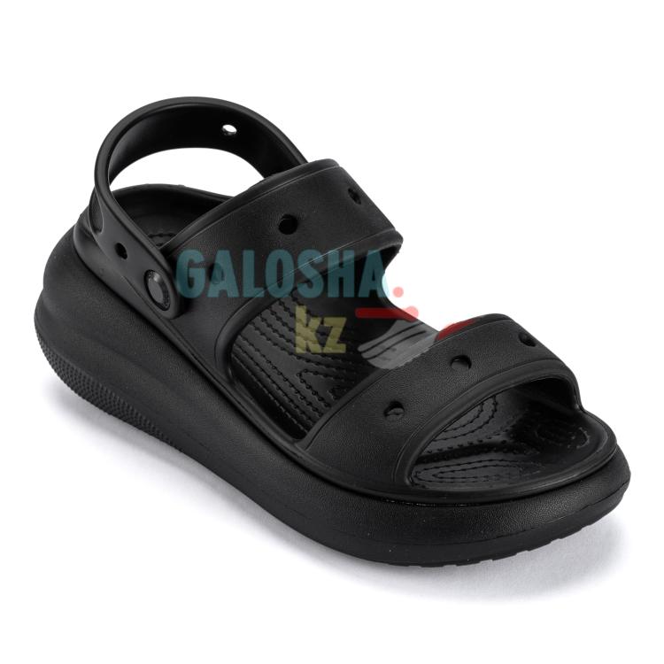 Черные Сандалии Crocs Classic Crush Slide  sandal