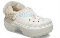 Бежевые Сабо Crocs Stomp Lined Clog