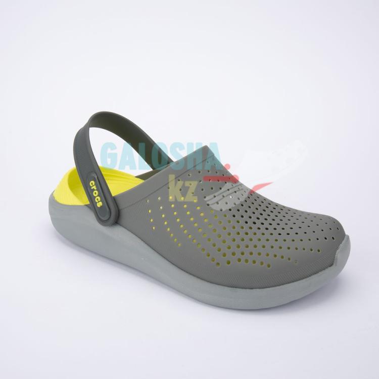 Серо зеленые  сабо CROCS LiteRide™ Clog (реплика)