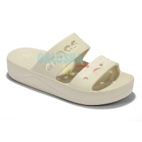 Бежевые шлепанцы CROCS Baya Platform Sandal