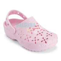 Розовые сабо Crocs Classic Floral Cut Out Clog