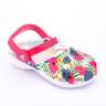 Белые сандалии для девочек Crocs Karin Colourful Flowers Clog Girls