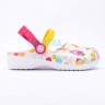 Белые сандалии для девочек CROCS Karin Cupcake Clog Girls