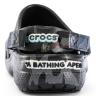 Сабо Черный камуфляж Bape x Crocs Classic Clog