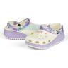 Белые c фиолетовым Сабо  CROCS Classic Hiker Clog