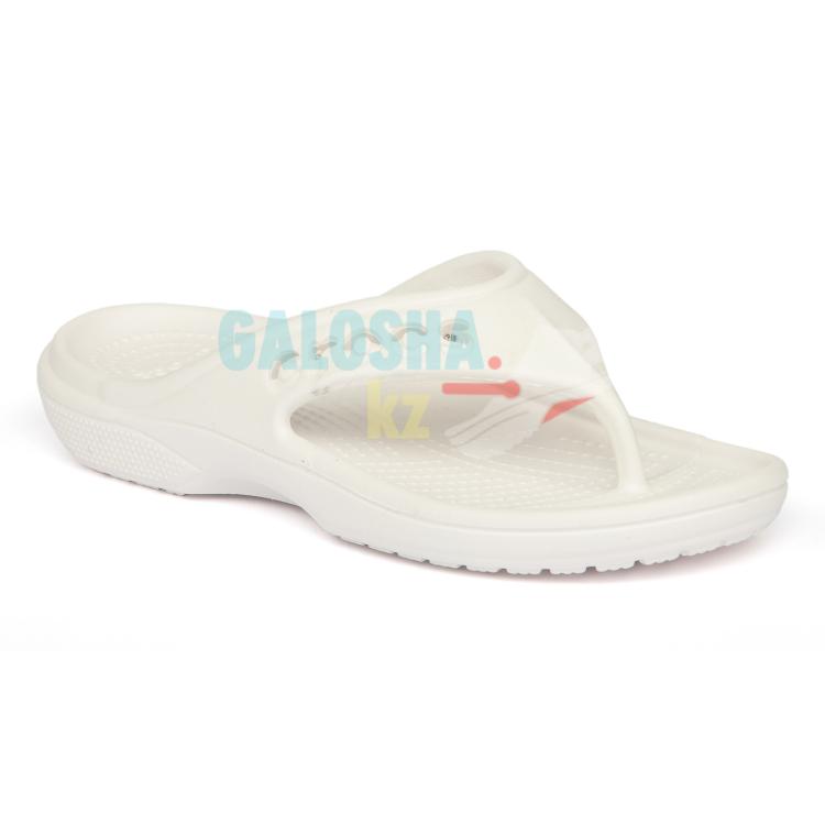 Белые шлепанцы Crocs Women's Men's Baya Flip Flop