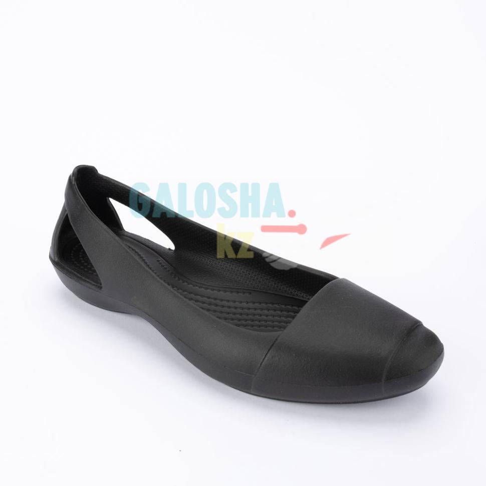 Crocs sienna flat black on sale