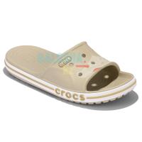 Бежевые шлепанцы CROCS Bayaband Slide