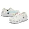 Детские белые Crocs Kids Classic Geometric Clog