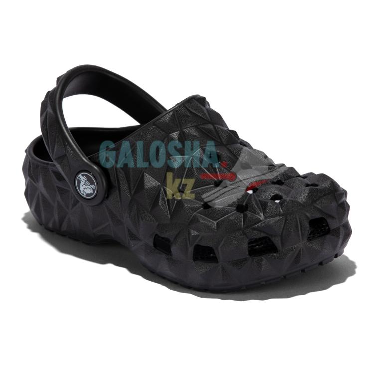 Детские черные Crocs Kids Classic Geometric Clog
