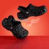 Детские черные Crocs Kids Classic Geometric Clog