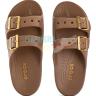 Коричневые сандалии Crocs Metallic Buckle Saturday Sandal