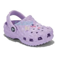 Детские фиолетовые Crocs Kids Classic Geometric Clog