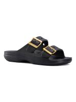 Черные сандалии Crocs Metallic Buckle Saturday Sandal