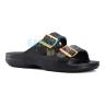 Черные сандалии Crocs Metallic Buckle Saturday Sandal