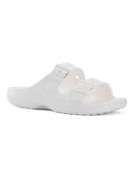  Белые сандалии Crocs Saturday Enamel Buckle Sandal 