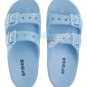Голубые сандалии Crocs Saturday Enamel Buckle Sandal 
