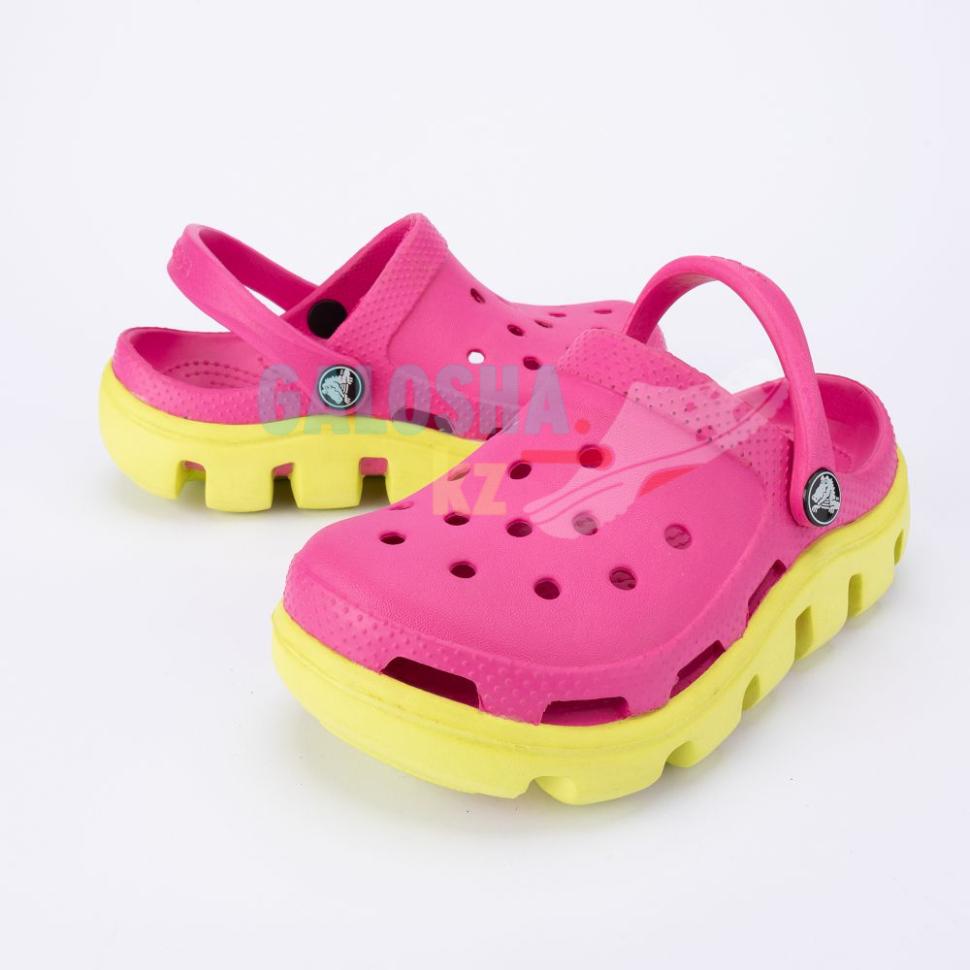 Детские розовые сабо CROCS Kids Duet Sport Clog
