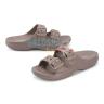 Бежевые сандалии Crocs Saturday Enamel Buckle Sandal 