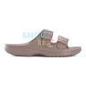 Бежевые сандалии Crocs Saturday Enamel Buckle Sandal 