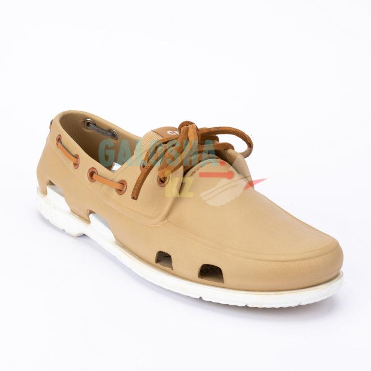 Мужские бежевые топсайдеры CROCS Men's Classic Boat Shoe
