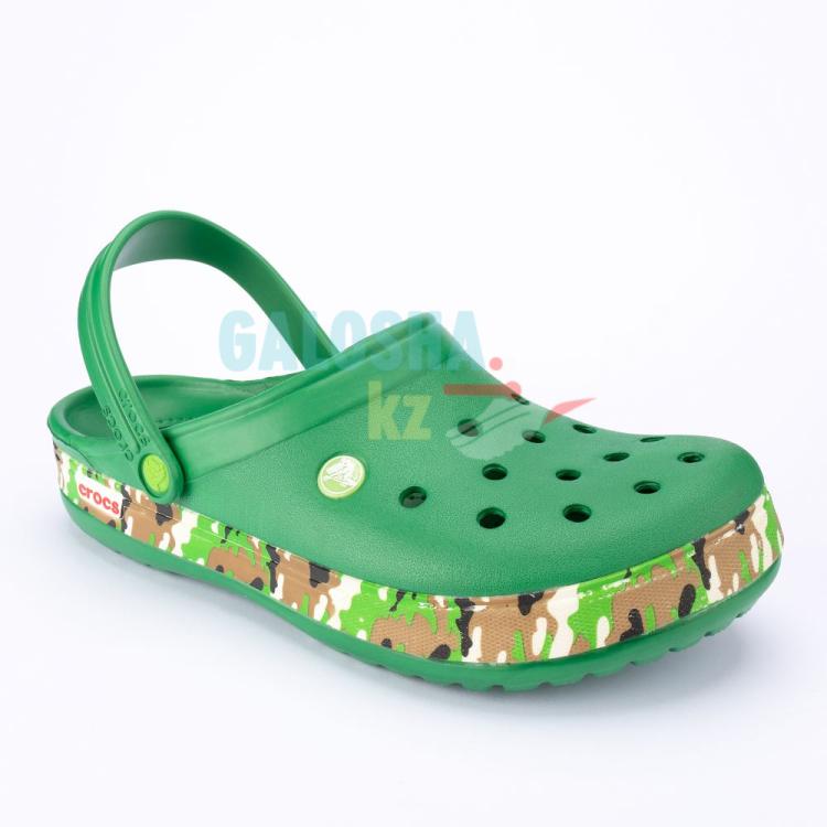 Ярко зеленые сабо CROCS Crocband Seasonal Graphic Clog Ярко зеленые сабо CROCS Crocband Seasonal Graphic Clog