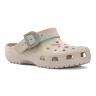 Бежевые Crocs Classic Enamel Buckle Clog